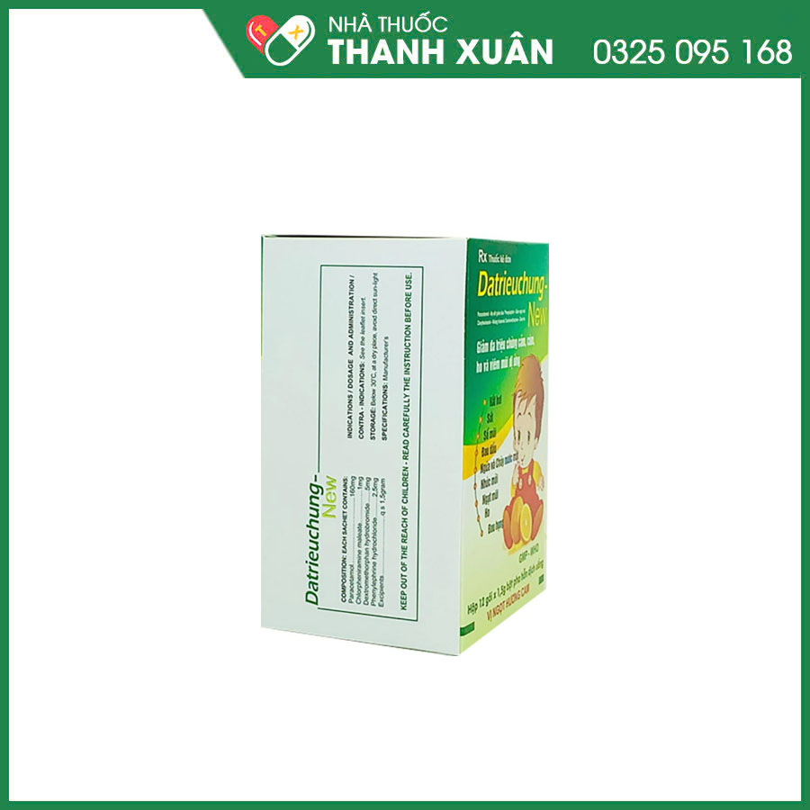 Datrieuchung-New thuốc giảm triệu chứng cảm, cúm, ho và viêm mũi dị ứng